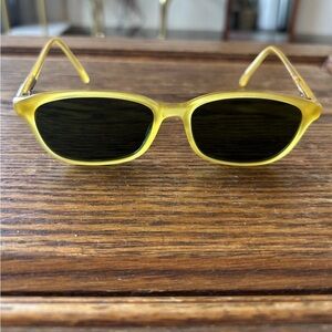 Vintage Polo Ralph Lauren 720/S Yellow Sunglasses Italy 90s Designer